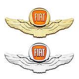 Fiat Metal Wings Car Rear Sticker Auto Window Emblem Badge Decal