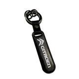 Citroen Carbon Fiber Car Logo Keychain Keyring