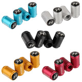 4pcs/set Hyundai Logo Matte Car Air Valve Stem Caps Auto Tyre Valve Covers