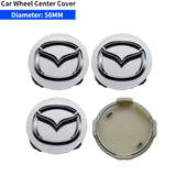 4pcs/set 52/56/60mm Mazda Car Wheel Center Hub Caps Hub Covers