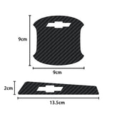 Chevrolet Luminous Carbon Fiber Car Door Bowl Handle Anti-collision Protective Stickers Scratches Film