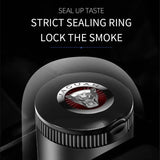 Jaguar Metal Car Ash Tray Auto Ashtray Cigarette Holder Box with LED Light