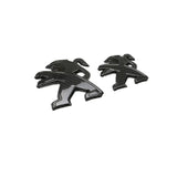 2pcs/set Peugeot 308 408 4008 508L ABS Car Rear Sticker Decal Auto Front Hood Emblem Badge