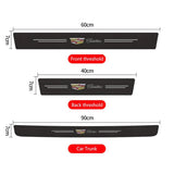 Cadillac Carbon Fiber Car Door Threshold Scratch Proof Sticker Decal
