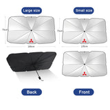 Mitsubishi Car Front Windshield Sunshade Umbrella Sun Shade Cloth Cover