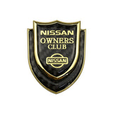 Nissan Shield Carbon Fiber Car Rear Sticker Window Emblem Badge Decal