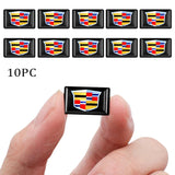 10pcs Cadillac Epoxy Car Armrest Button Sticker