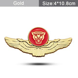 Jaguar Metal Wings Car Rear Sticker Auto Window Emblem Badge Decal