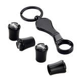 4pcs/set Jeep Logo Car Air Valve Stem Caps Auto Tyre Valve Covers with Wrench