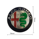 74mm Alfa Romeo Logo Metal Car Front Rear Emblem Badge Decal Sticker