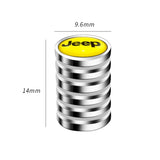 4pcs/set Jeep Car Wheel Tire Air Covers Dust Proof Tire Valve Caps