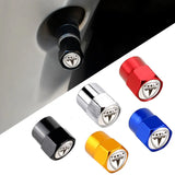 4pcs/set Tesla Car Air Valve Stem Cap Auto Tyre Valve Covers