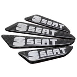 4pcs/set SEAT Carbon Fiber Car Door Anti-Scratch Sticker Door Side Protection Bumper Strips