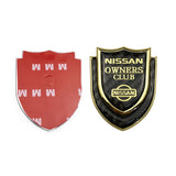 Nissan Shield Carbon Fiber Car Rear Sticker Window Emblem Badge Decal