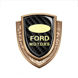 Ford Metal Carbon Fiber Shield Car Rear Sticker Auto Window Emblem Badge Decal