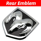 Car Front Tailgate Emblem for Dodge Ram 1500 2500 3500 HeavyDuty BigHorn 2010-2018 Skull ABS Sticker