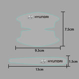 8pcs Hyundai Car Door Handle Bowl Wrist Transparent Protector Anti-collision Decal