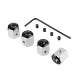 4pcs/set Citroen DS Stainless Steel Car Tire Valve Caps Auto Dust Proof Wheel Tyre Covers