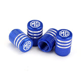 4pcs/set MG Metal Car Wheel Tire Valve Stem Caps Covers