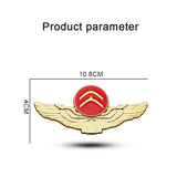 Citroen Wings Metal Car Rear Sticker Trunk Window Emblem Badge Decal