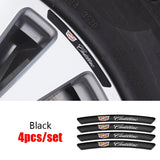 4pcs/set 9cm Cadillac Aluminum Alloy Car Wheel Rim Tyre Sticker