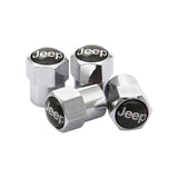 4pcs/set Jeep Car Air Valve Stem Cap Auto Tyre Valve Covers