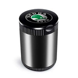 Skoda Metal Car Ash Tray Auto Ashtray Cigarette Holder Box with LED Light