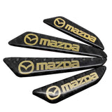 4pcs/set Mazda Carbon Fiber Car Door Anti-Scratch Sticker Door Side Protection Bumper Strips