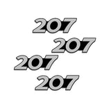 4pcs/set Peugeot 206 207 208 307 308 407 508 2008 3008 4008 5008 Metal Car Stereo Sticker Auto Audio Emblem Decal