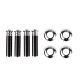 4pcs/set Dodge Viper Logo Carbon Fiber Car Door Bolt Lock Pins Gate Lock Screws