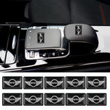 10pcs MINI Cooper Epoxy Car Armrest Button Sticker