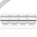 4pcs/set Nissan Nismo Stainless Steel Car Door Lock Cover Protection