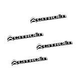 4pcs Citroen Logo Metal Car Stereo Sticker Auto Audio Emblem Decal