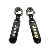 Jeep Carbon Fiber Car Logo Keychain Keyring