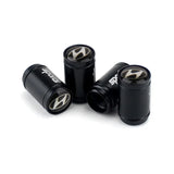 4pcs/set Hyundai Logo Sport Matte Car Air Valve Stem Caps Auto Tyre Valve Covers