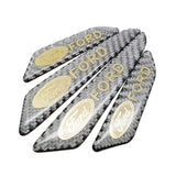 4pcs/set Ford EDGE Carbon Fiber Car Door Anti-Scratch Sticker Door Side Protection Bumper Strips