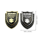 Suzuki Shield Carbon Fiber Car Rear Sticker Window Emblem Badge Decal