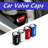 4pcs/set Skoda Logo Sport Matte Car Air Valve Stem Caps Auto Tyre Valve Covers