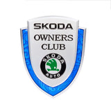 Skoda Metal Shield Car Rear Sticker Auto Window Emblem Badge Decal
