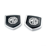 2PCS MG Metal Car Rear Sticker Shield Trunk Emblem Badge Decal