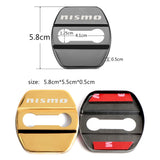 4pcs/set Nissan Nismo Stainless Steel Car Door Lock Cover Protection
