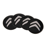 4pcs/set 56mm Citroen Car Wheel Center Hub Cap Sticker Decal