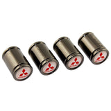 4pcs Mitsubishi Ralliart Logo Car Tire Valve Caps