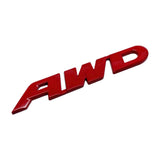 Metal AWD Logo Car Styling Emblem Badge Sticker for New Civic Accord Odyssey CRV HRV Jazz Pilot City Modified Accessories