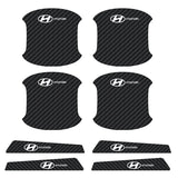 Hyundai Luminous Carbon Fiber Car Door Bowl Handle Anti-collision Protective Stickers Scratches Film