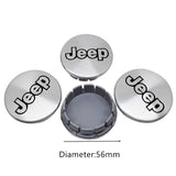 4pcs/set 56/64mm Jeep ABS Car Wheel Hub Center Caps Covers