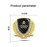 Citroen Metal Diamond Car Rear Sticker Trunk Emblem Badge Decal