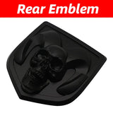 Car Front Tailgate Emblem for Dodge Ram 1500 2500 3500 HeavyDuty BigHorn 2010-2018 Skull ABS Sticker