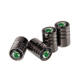4pcs/set Skoda VRS Logo Car Air Valve Stem Caps Auto Tyre Valve Covers