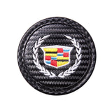 2pcs/set Cadillac Carbon Fiber Car Water Coaster Non-slip Mat
